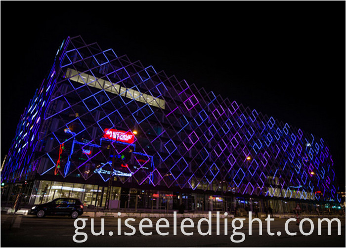 DMX RGB digital tube facade lighting